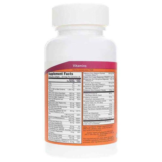 EVE Softgels Superior Women's Multi, NOW